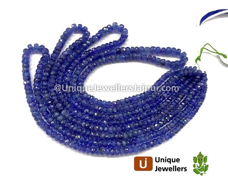 Tanzanite Faceted Roundelle Beads